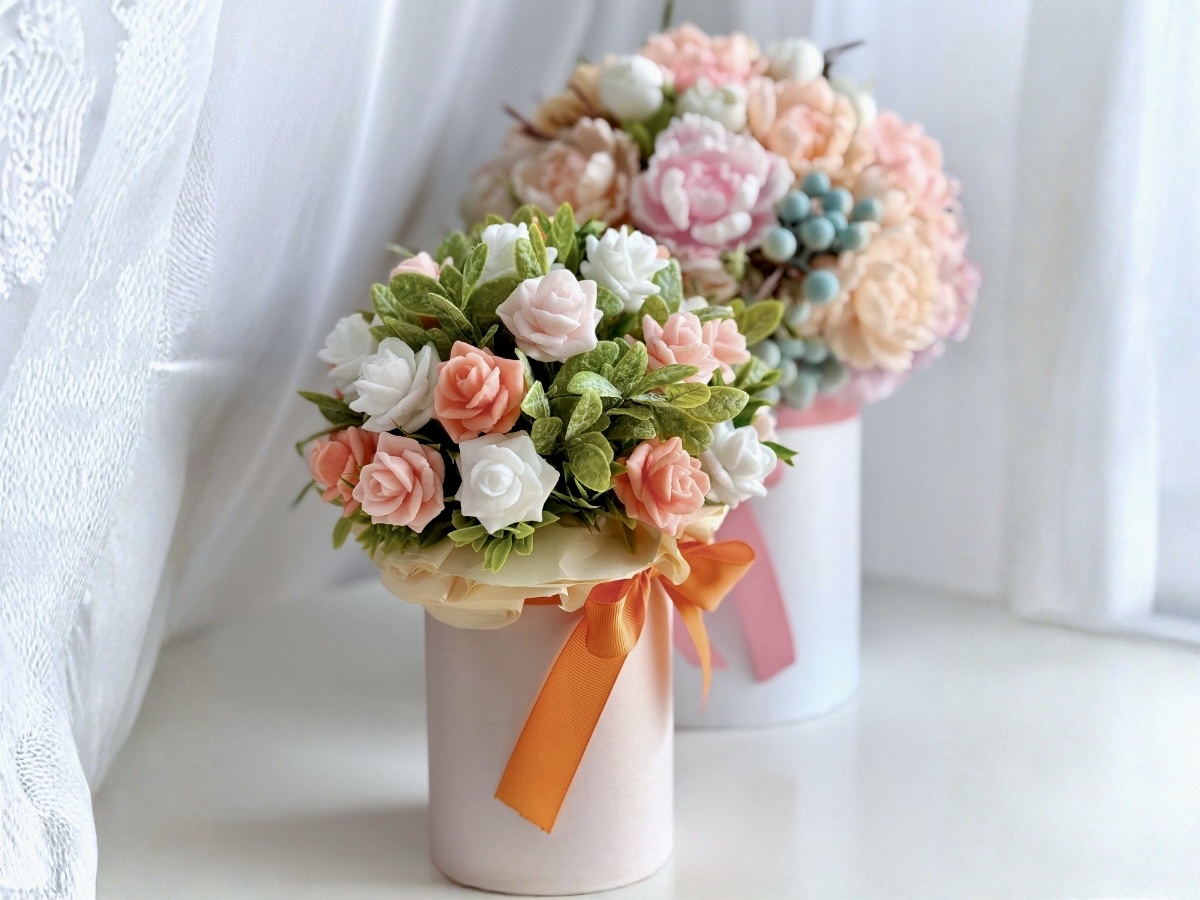 Рожеві тюльпани мило